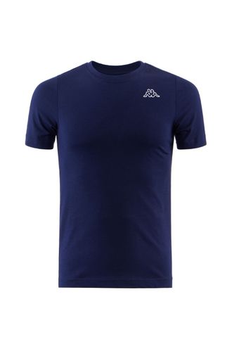 Camiseta-para-Hombre-Logo-Cafers-Slim-Kappa-Azul