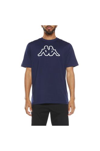 Camiseta-para-Hombre-Logo-Cromok-Kappa-Azul