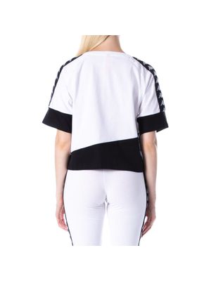 Kappa 222 Banda Burnia Camiseta Mujer Blanco