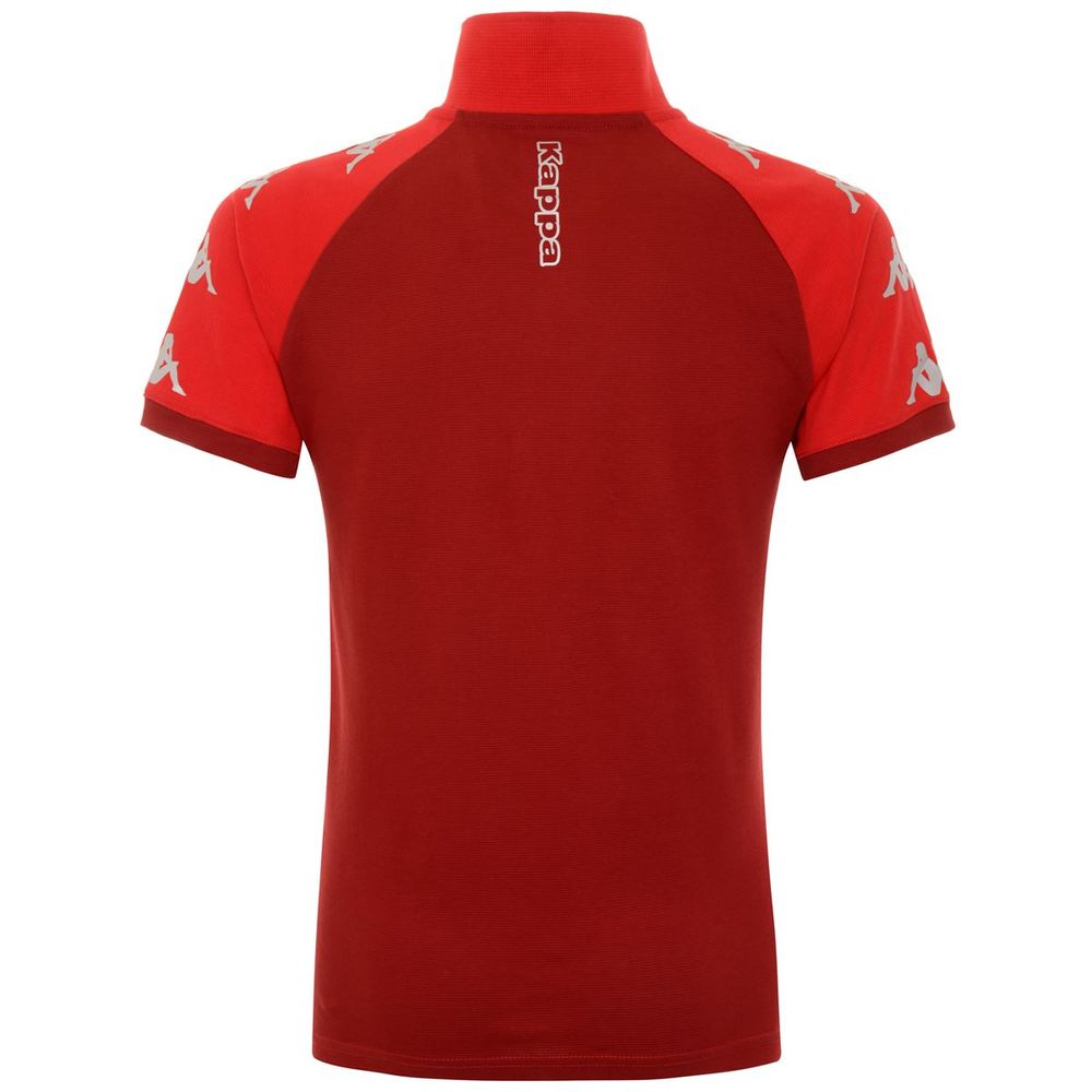 Correo Sinis Decepción Camiseta Soccer Roja Tipo Polo Para Hombre | Kappa - kappaec