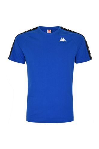 Camiseta-222-Banda-Coen-Slim-Azul-Manga-Corta-Hombre-Kappa-L