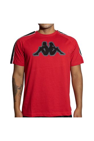 Camiseta-Logo-Tape-Avirec-2-Roja-Manga-Corta-Hombre-Kappa-M