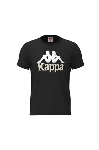 Camiseta-Authentic-Dugheys-Hombre-Negro-Kappa-